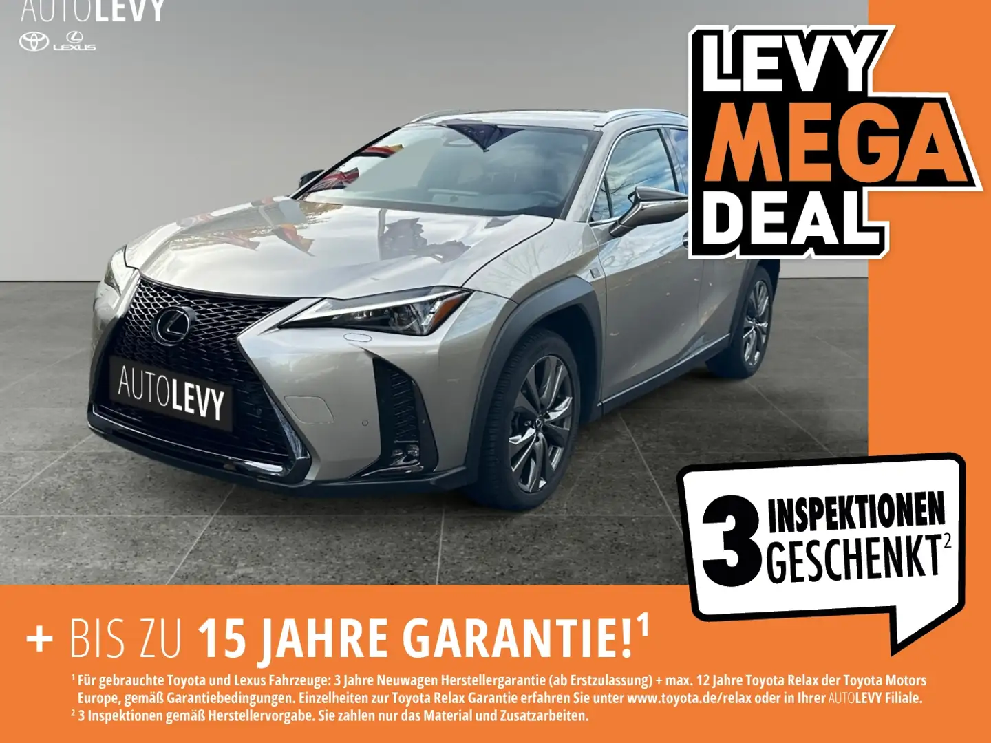 Lexus UX 250h 300h F Sport Design 2xKlima ACC AUT LED Silber - 1