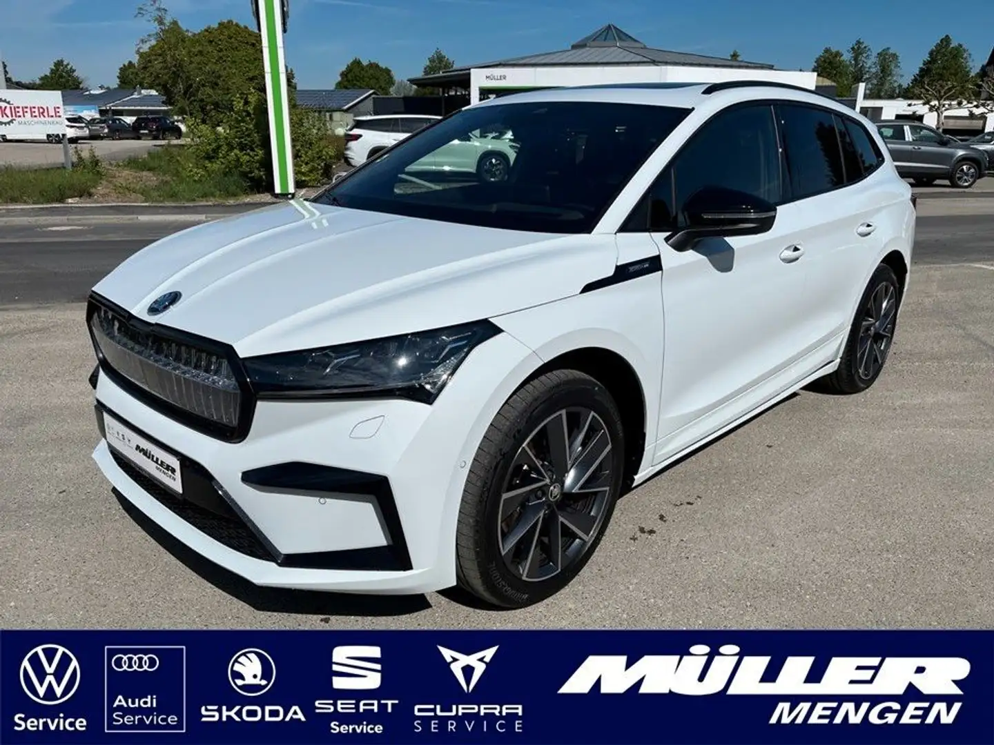 Skoda Enyaq 80 x Sportline 360°/PANO/AHK Blanco - 1