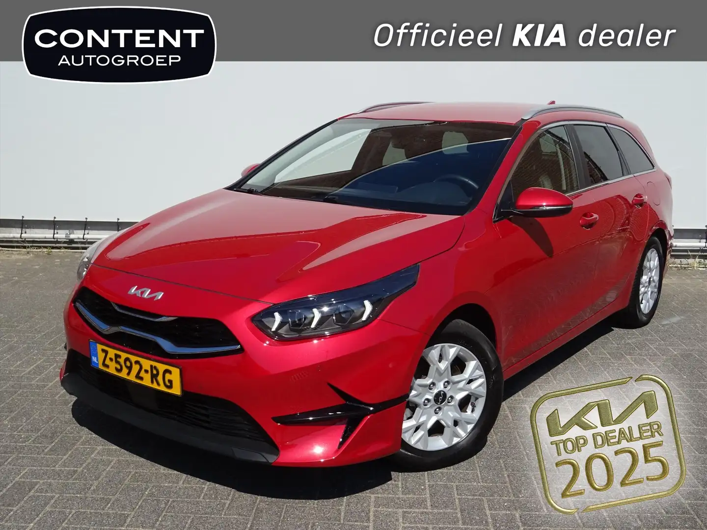 Kia Ceed SW / cee'd SW 1.5 T-GDi 140pk DCT7 DynamicPlusLine | Navigatie | Rouge - 1