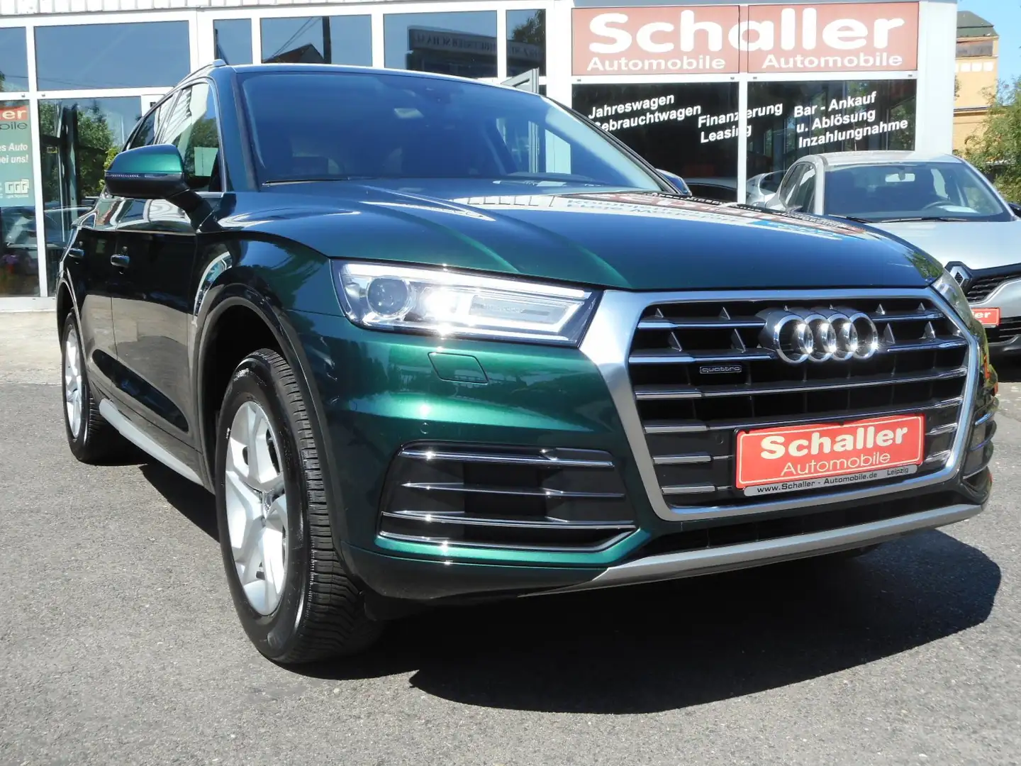Audi Q5 2.0 TFSI quattro S tronic design, aus Rentnerhand! Grün - 1