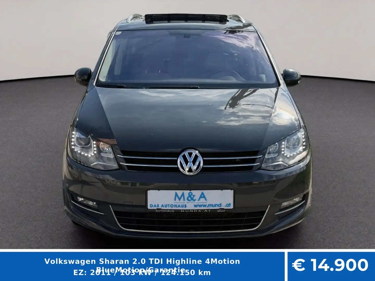 Volkswagen Sharan 2.0 TDI Highline 4Motion BlueMotion/Garantie Grau - 2