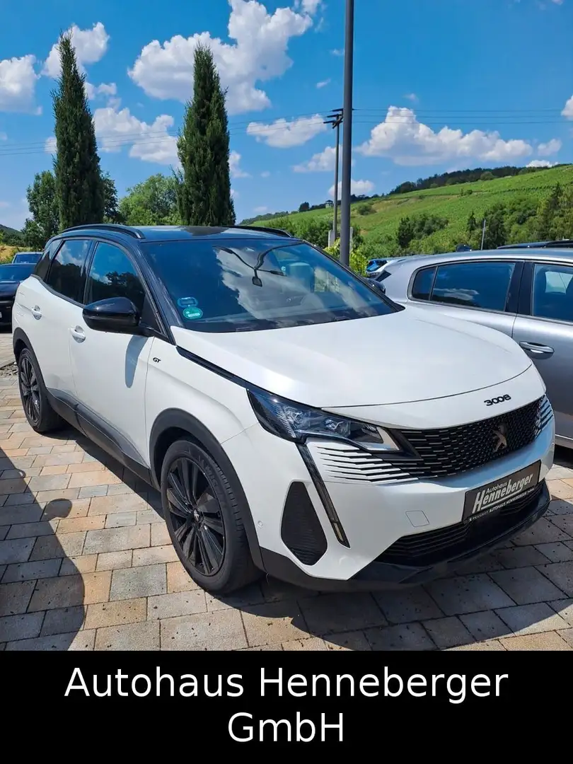 Peugeot 3008 GT  HDI 130 EAT8 Sitzhz, el. Kofferraum uvm Blanc - 1