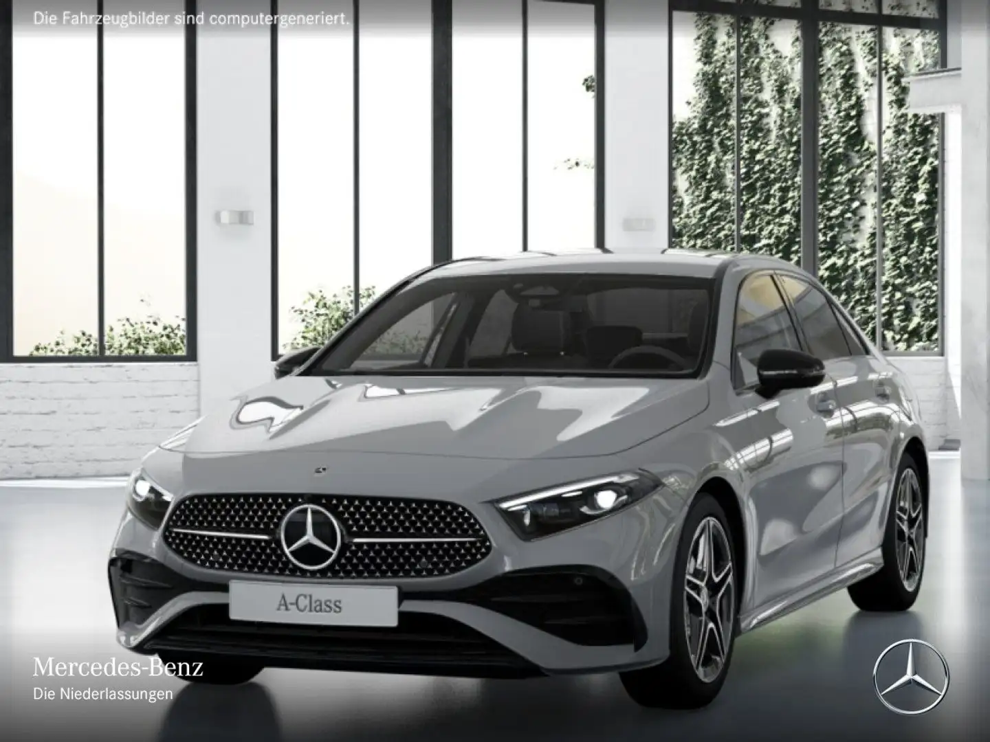 Mercedes-Benz A 180 Lim AMG+NIGHT+MULTIBEAM+KAMERA+TOTW+7G Grijs - 2