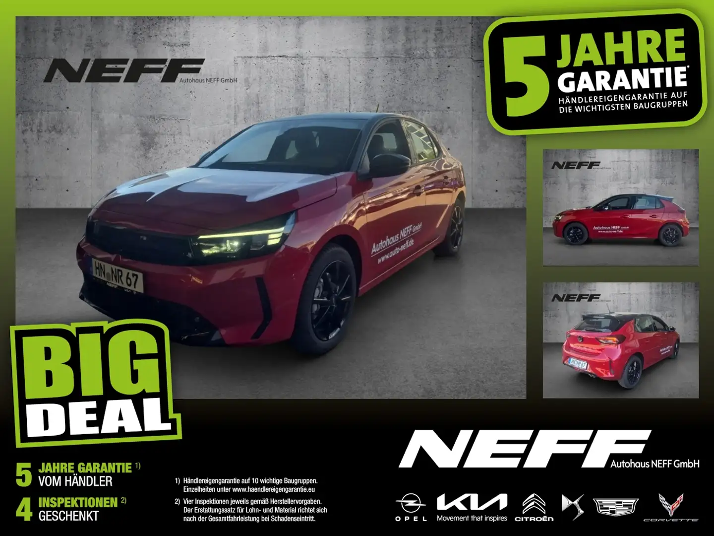 Opel Corsa F 1.2 GS Line Mild-Hybrid RFK,Lenkradheizu Rouge - 1