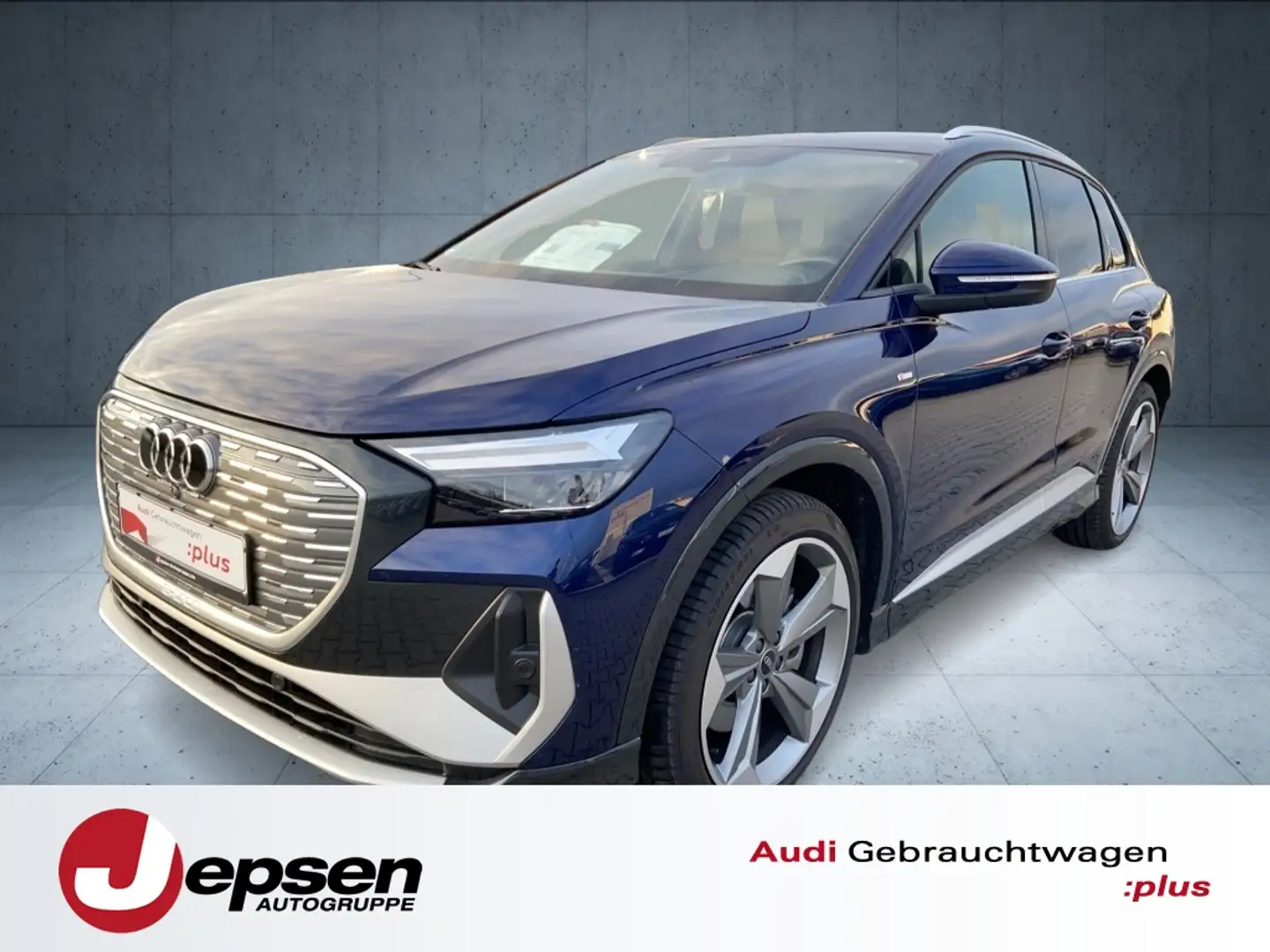 Audi Q4 e-tron 45 quttro LED HUD 360 ACC AUT 21` Blauw - 1
