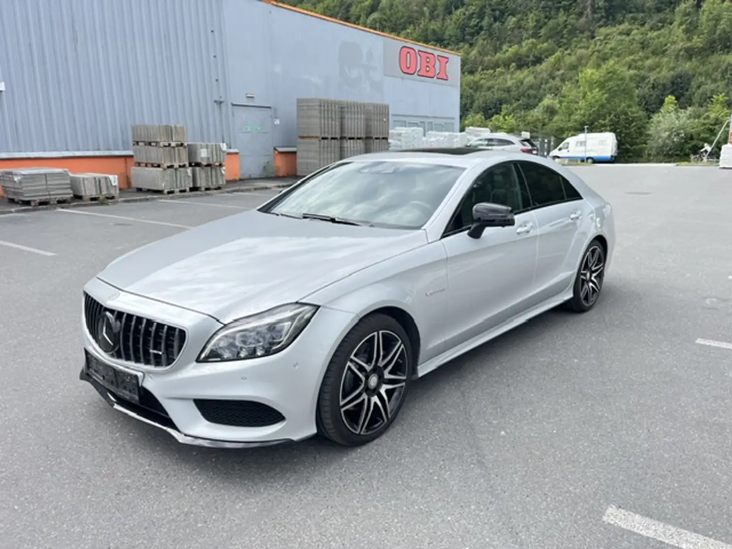 Mercedes-Benz CLS 350 CLS 350 d 4MATIC Aut.AMG,Digital Licht, Schiebed. Sitzbelüftung,Luftfederung,Spur Akt,Top Zustand, Silber - 2