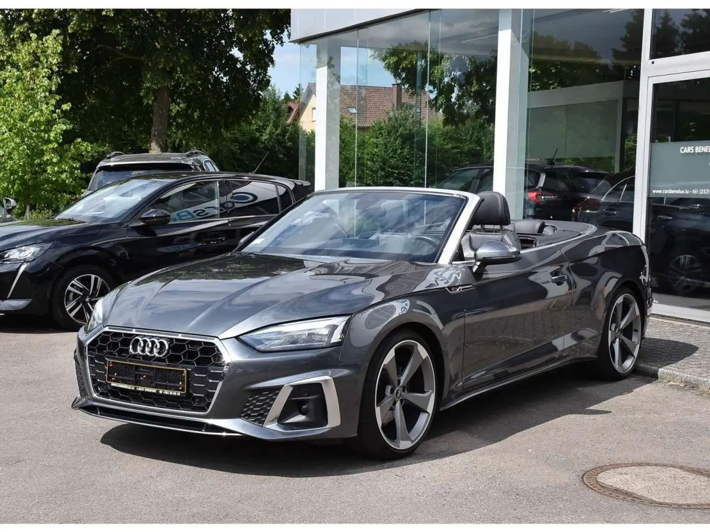 Audi A5 Cabrio 35 TFSI S-Line S-Tronic CUIR CHFF NUQUE Gris - 2