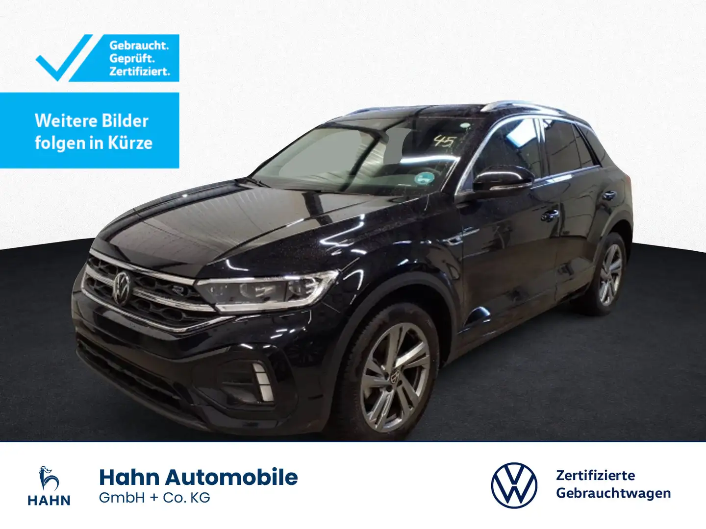 Volkswagen T-Roc 1.5TSI DSG R-Line LED AHK ACC Navi Sitzhzg Schwarz - 1