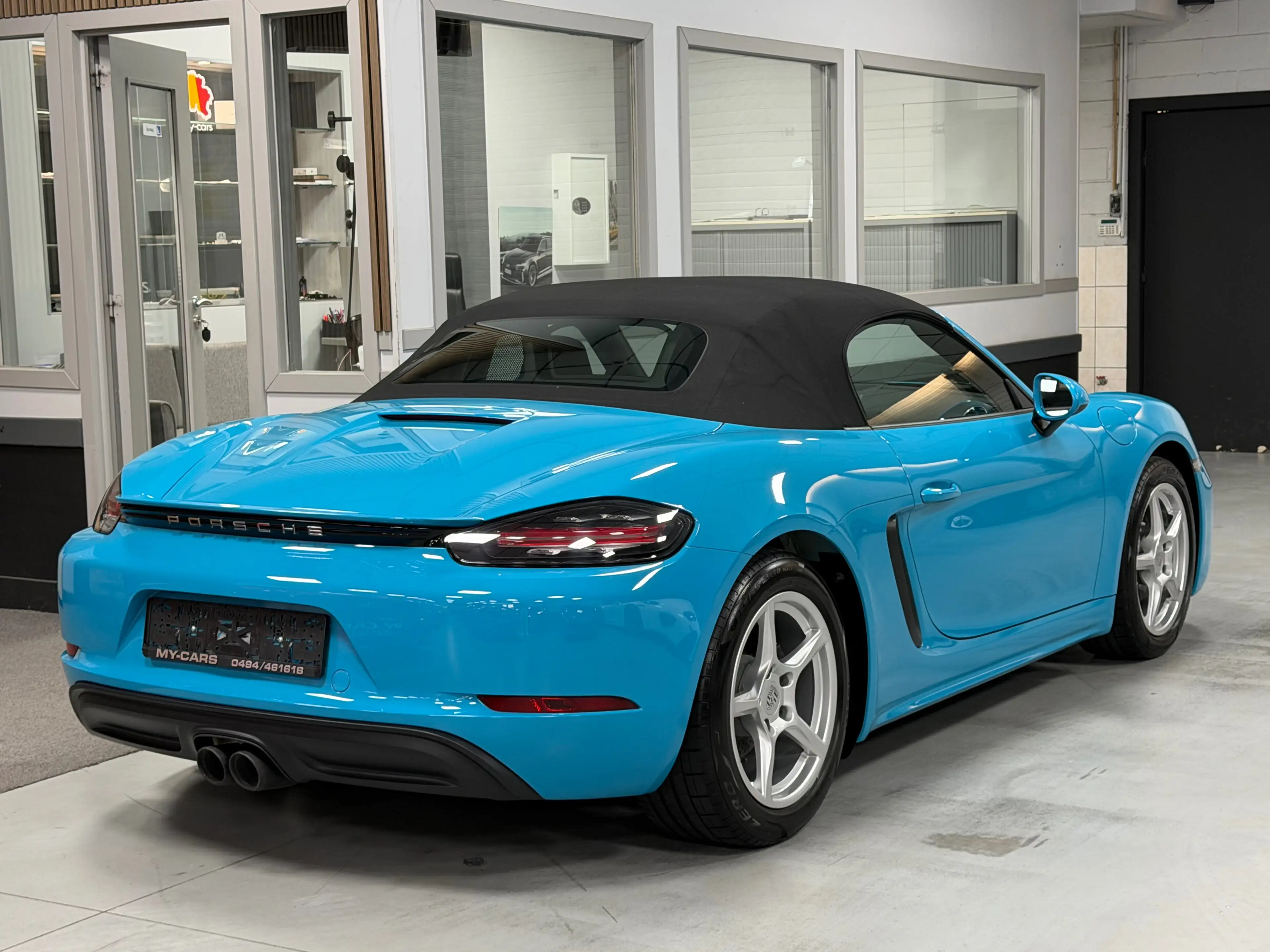 Porsche Boxster / 718 Turbo 2.0 Pdk Exhaust Sport Bose Xenon Bleu Miami Cuir Clim Xenon Ja 18 — photo 2