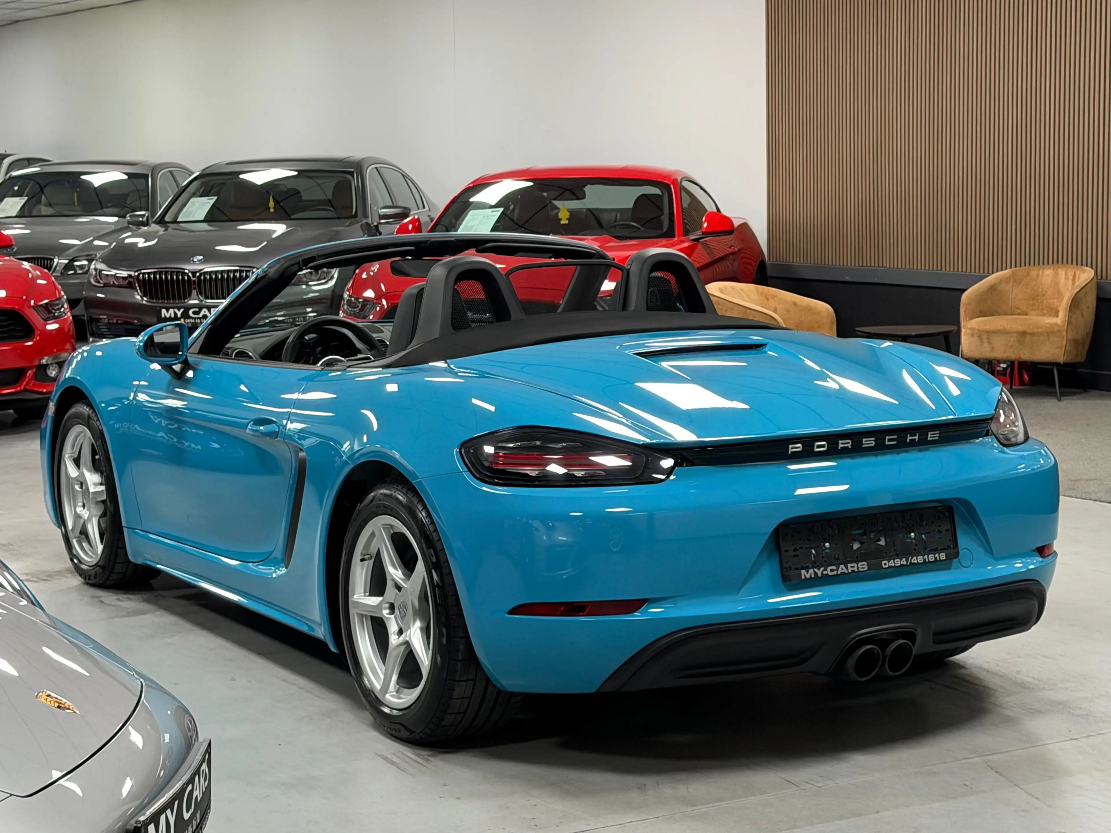 Porsche Boxster / 718 Turbo 2.0 Pdk Exhaust Sport Bose Xenon Bleu Miami Cuir Clim Xenon Ja 18 — photo 15