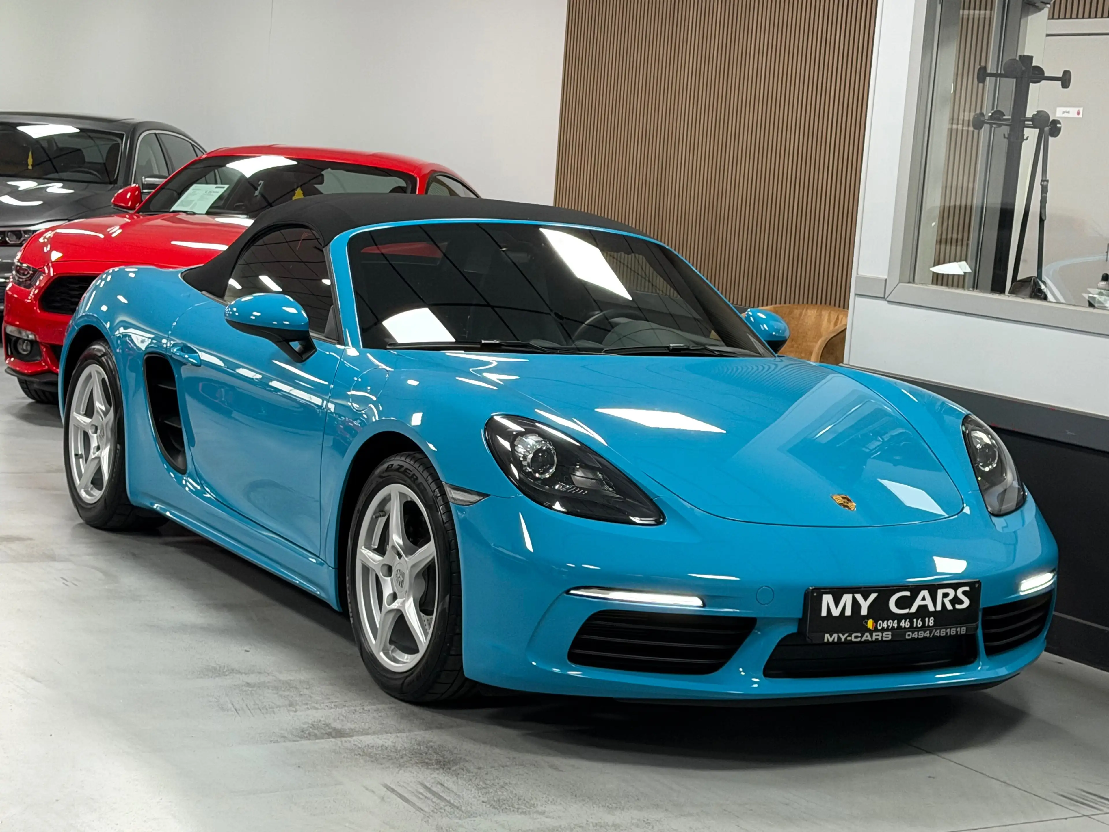 Porsche Boxster / 718 Turbo 2.0 Pdk Exhaust Sport Bose Xenon Bleu Miami Cuir Clim Xenon Ja 18 — photo 9