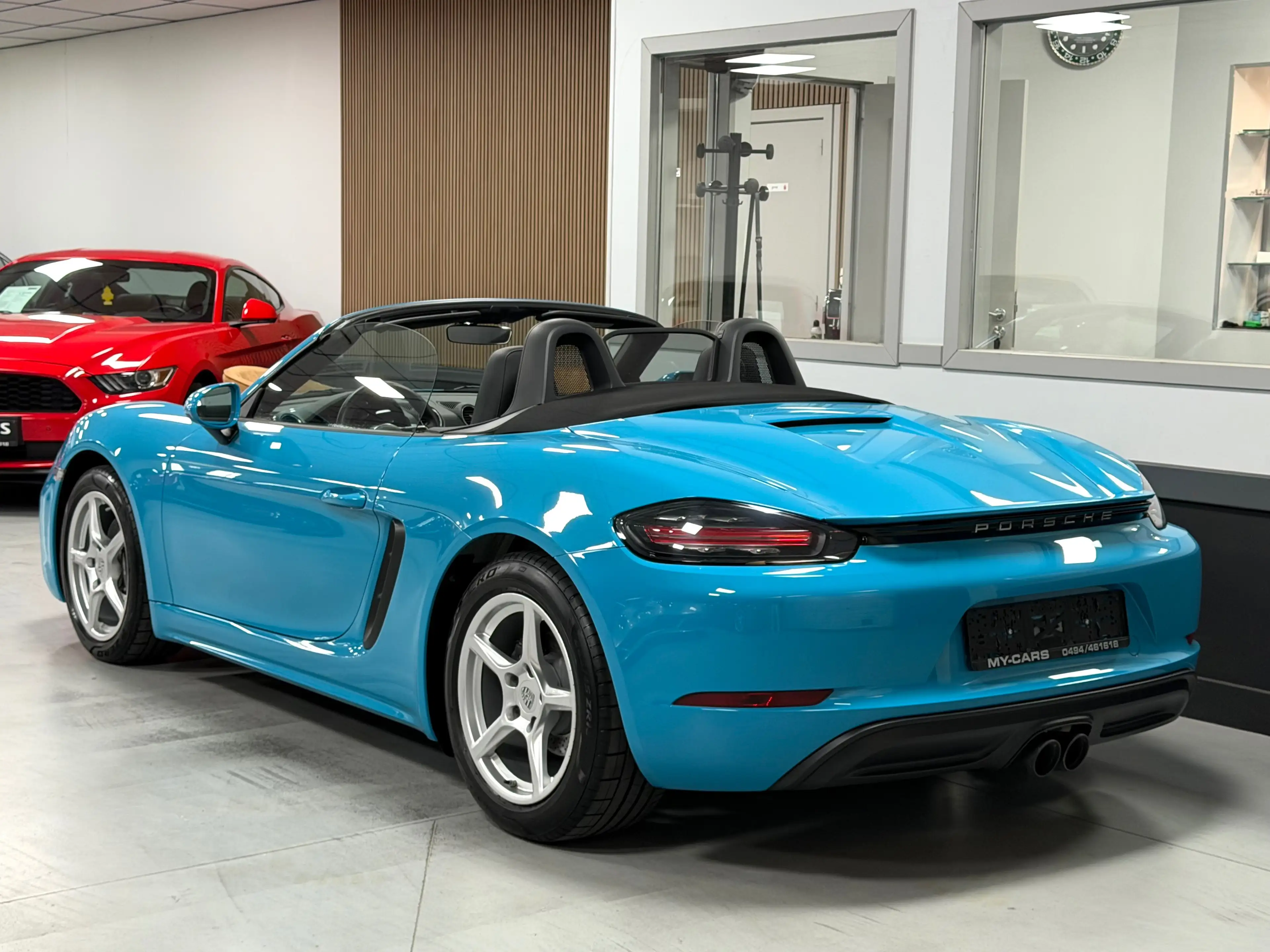 Porsche Boxster / 718 Turbo 2.0 Pdk Exhaust Sport Bose Xenon Bleu Miami Cuir Clim Xenon Ja 18 — photo 4