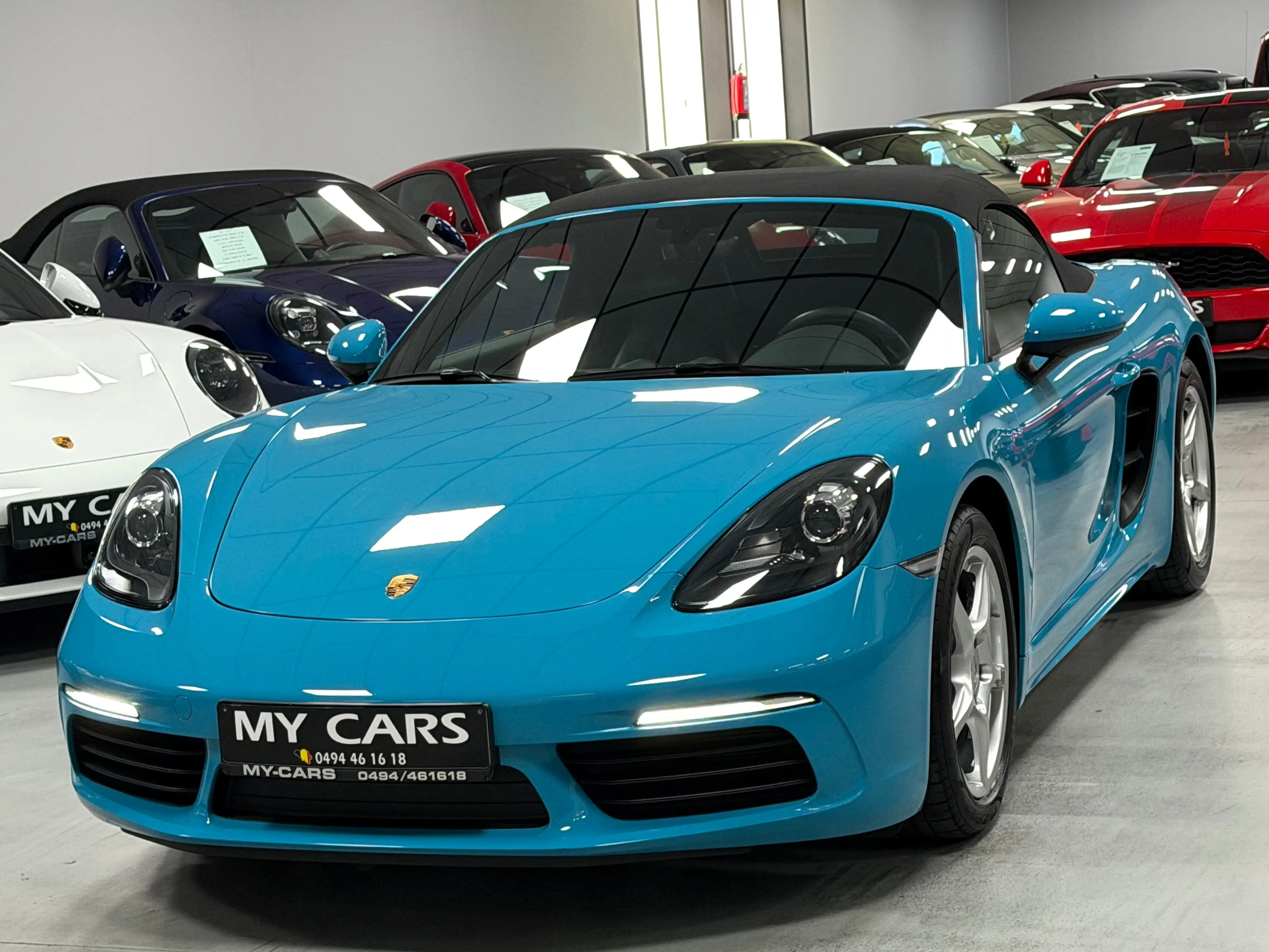 Porsche Boxster / 718 Turbo 2.0 Pdk Exhaust Sport Bose Xenon Bleu Miami Cuir Clim Xenon Ja 18
