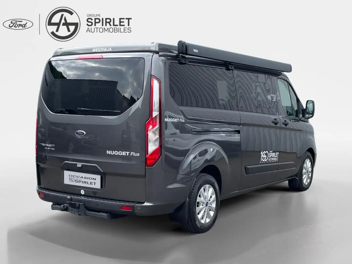 Ford Transit Custom Nugget-Bt auto-185ch-340L Grijs - 2