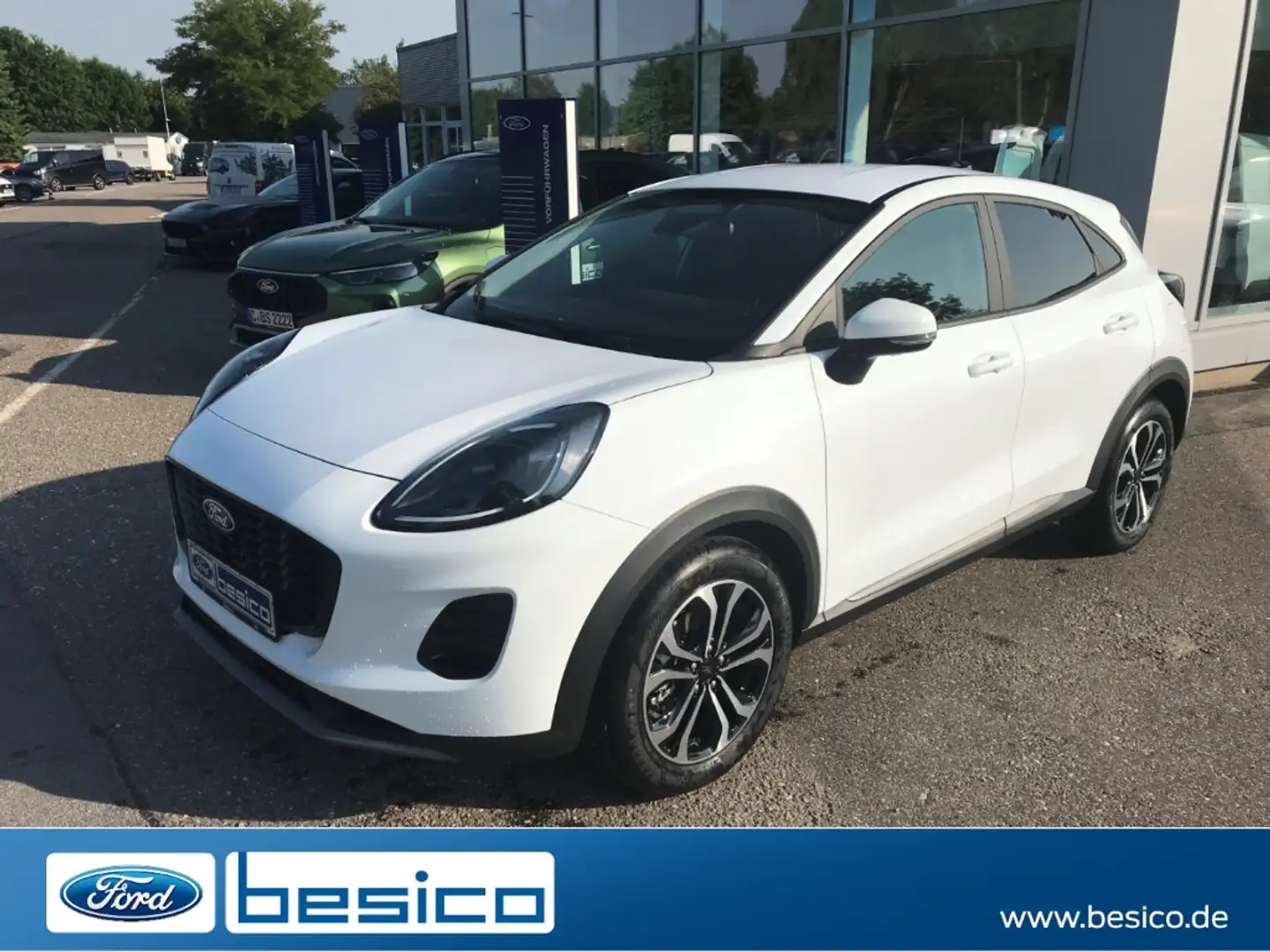 Ford Puma Titanium MHEV+PDC+RFK+NAV+LED+DAB+Temp+LMF+ Blanc - 1