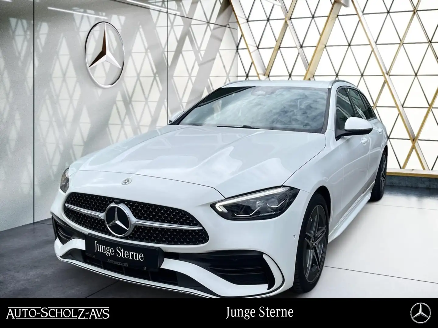 Mercedes-Benz C 220 d T AMG AHK*Easy-P*Kam*AmbiLight*KeylessGo Weiß - 1