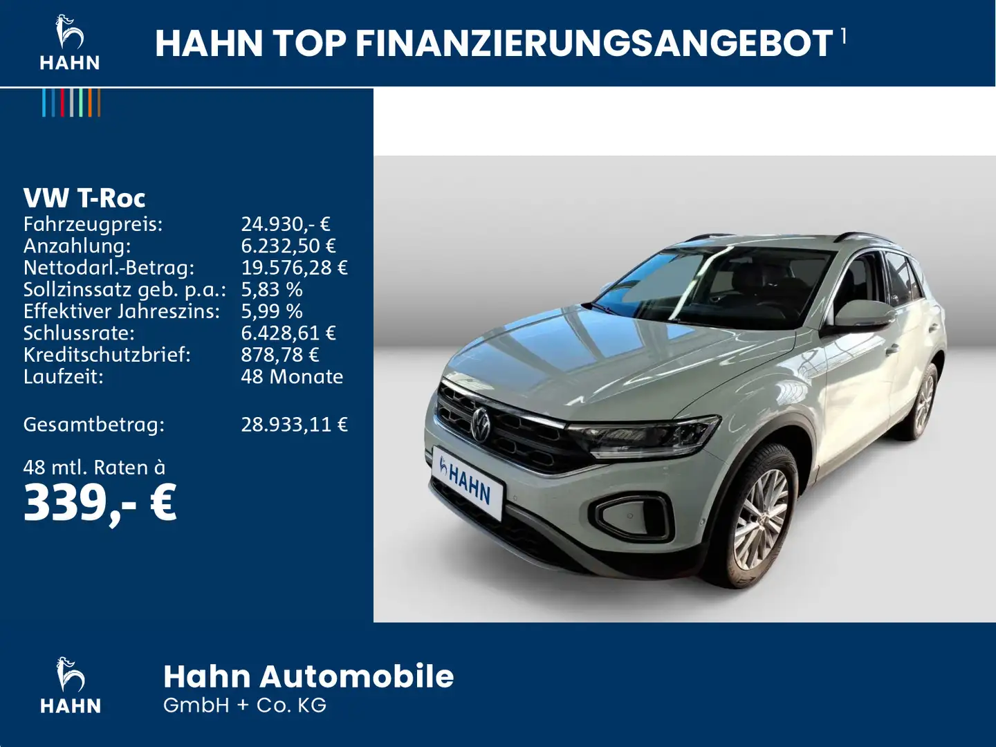 Volkswagen T-Roc 1.5TSI DSG Life LED ACC Navi Cam DigitalPR Weiß - 2