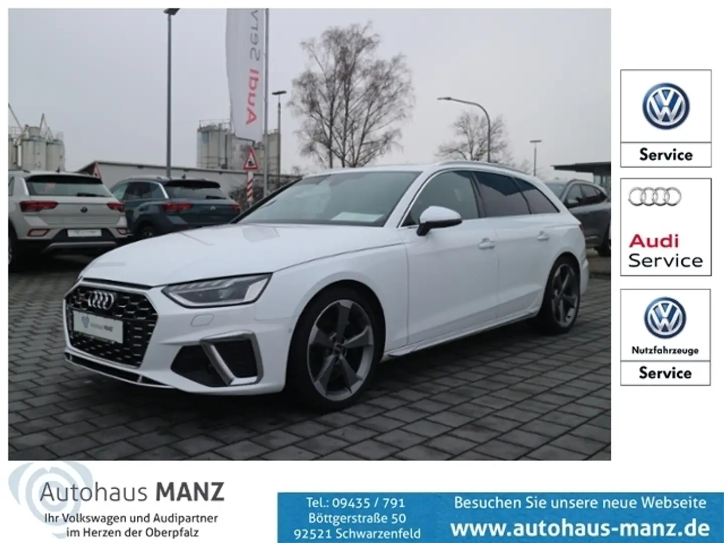Audi S4 Avant 3.0 TDI quattro B&O Matrix Pano KLIMA NAVI Weiß - 1