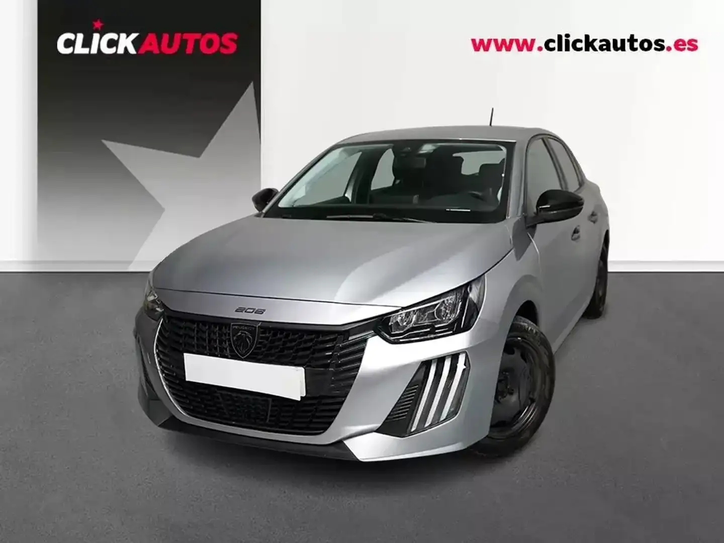 Peugeot 208 1.2 Puretech S&S Active 100 Gris - 1