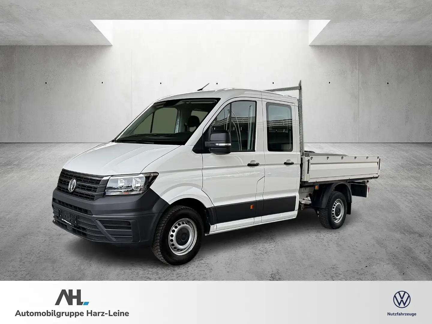 Volkswagen Crafter 35 Doka Pritsche MR 2.0 TDI AHK 7 Sitze Weiß - 1