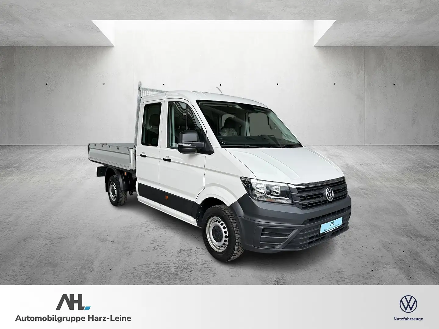 Volkswagen Crafter 35 Doka Pritsche MR 2.0 TDI AHK 7 Sitze Weiß - 2