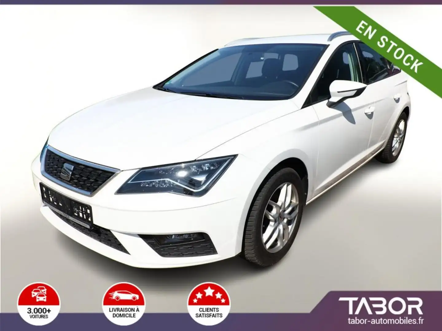 SEAT Leon ST 1.6 TDI 115 Style LED GPS radars Blanc - 1