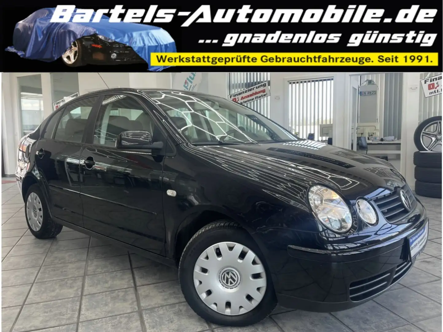 Volkswagen Polo 9N 1.4 Comfortline, Klima, erst 96.000 km ! Schwarz - 1