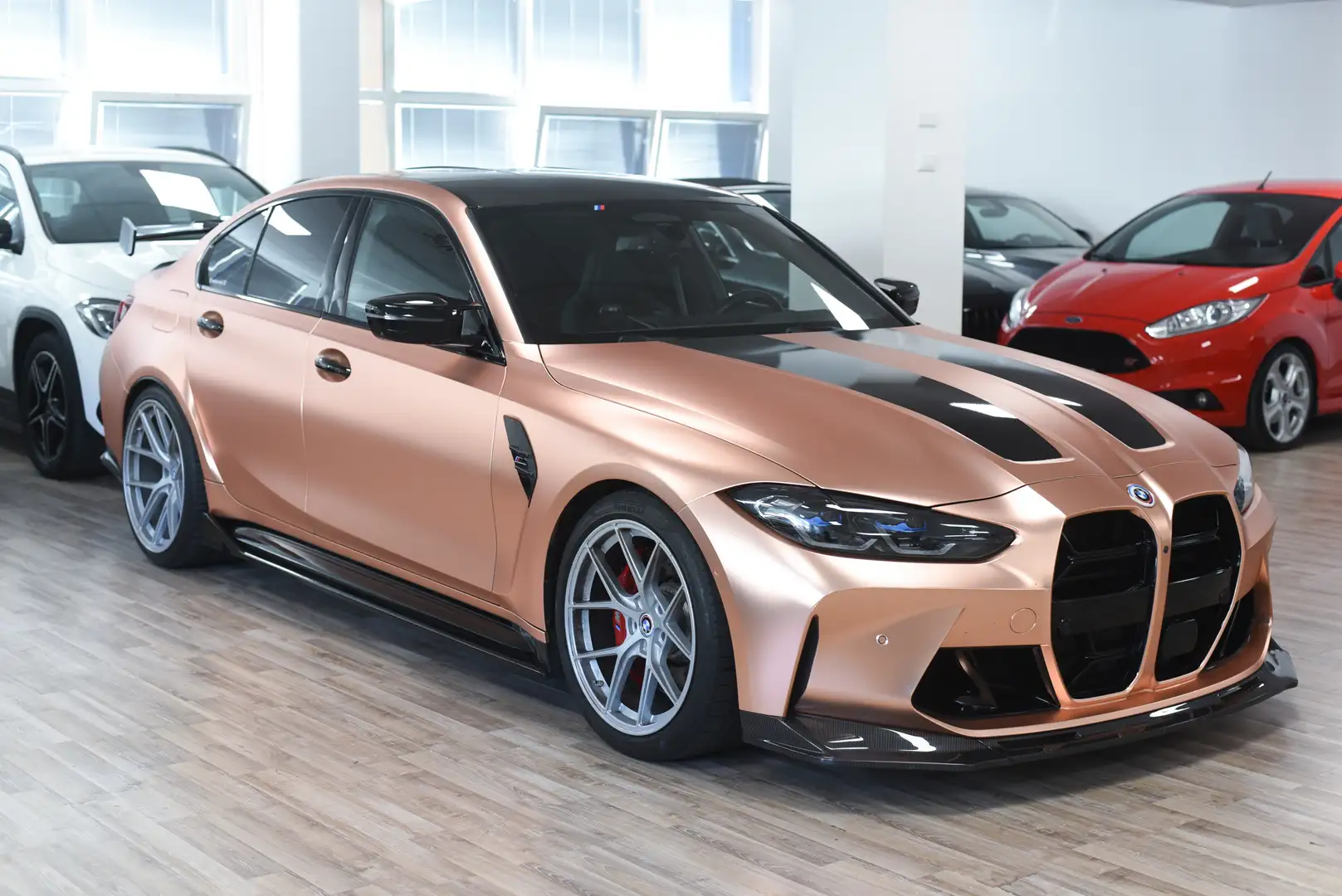 BMW M3 3.0 Competition M xdrive SEDILI CARBON Gris - 2