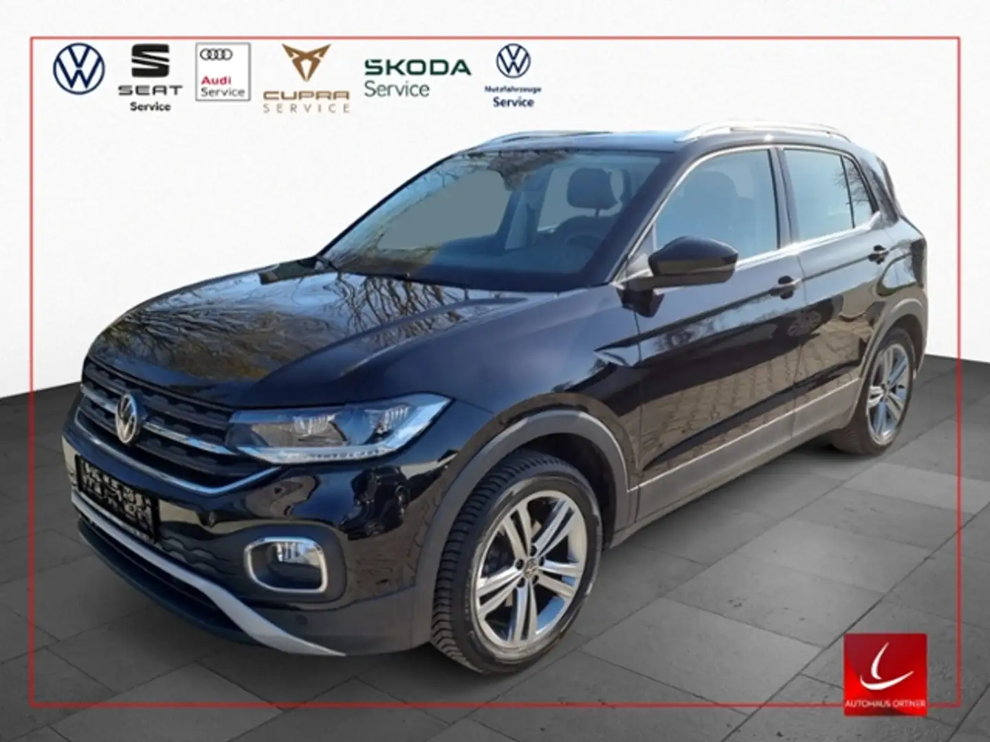 Volkswagen T-Cross 1,0 TSI STYLE ACC KAMERA NAVI LED PDC SHZ KLIMA A Negro - 1