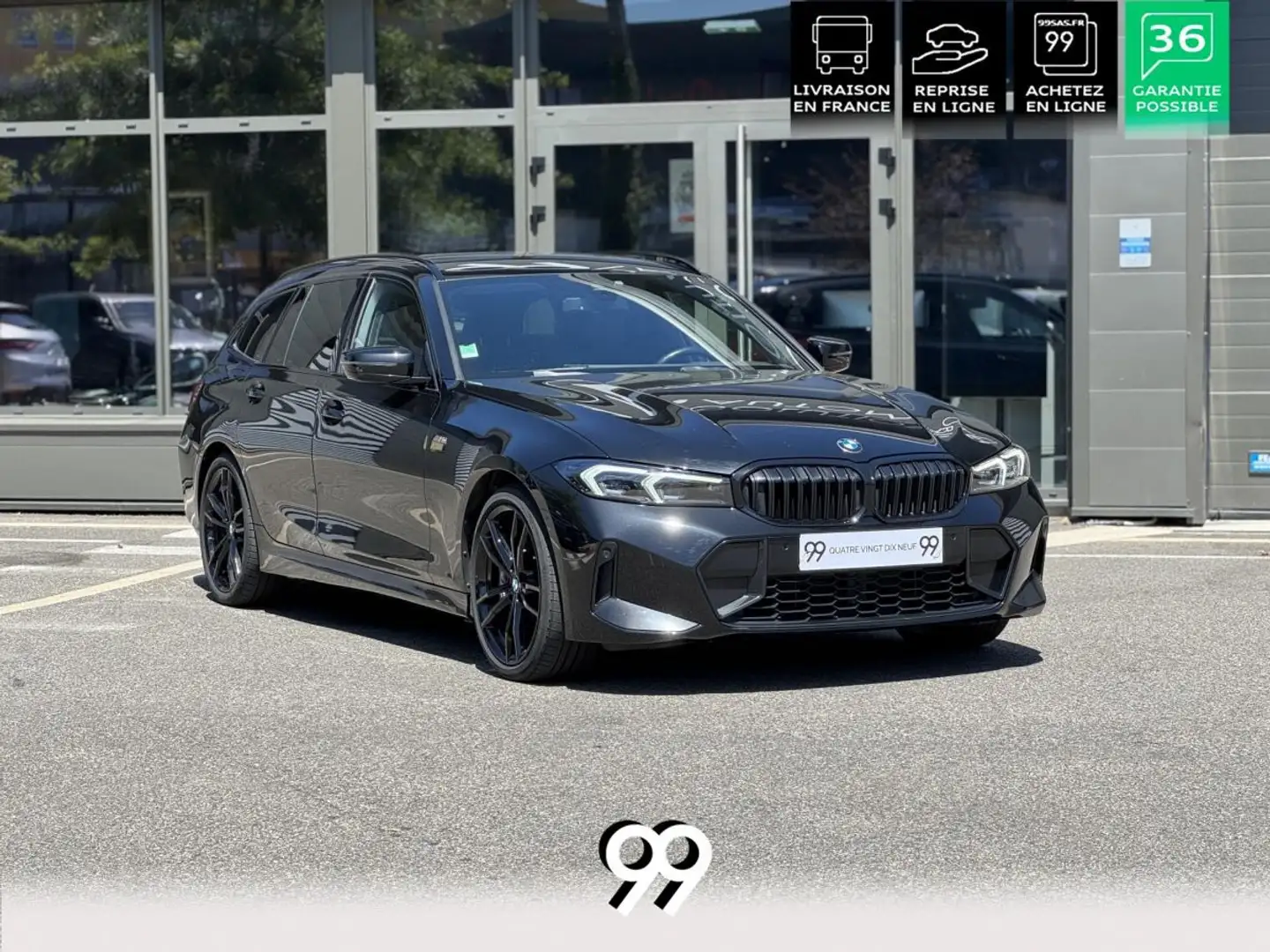 BMW 320 SERIE touring 320d xDrive Touring Msport Innovatio Noir - 2