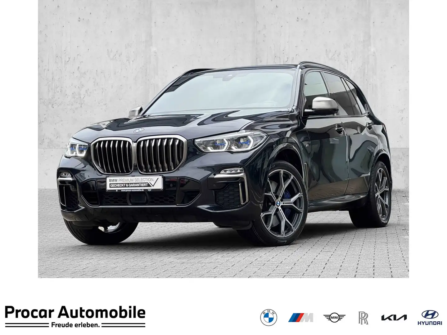 BMW X5 M 50d Laser DA PA RFK HuD Standh. AHK HiFi 21" Noir - 1