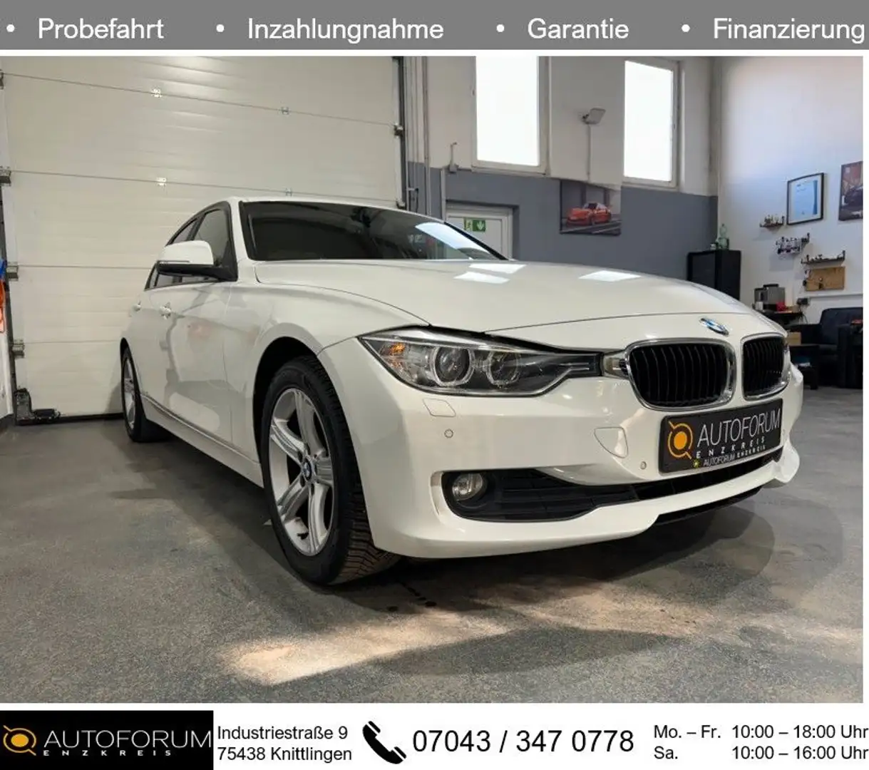 BMW 318 d Limousine Automatik*M-LENKRAD*XENON*SHZ* Blanc - 1