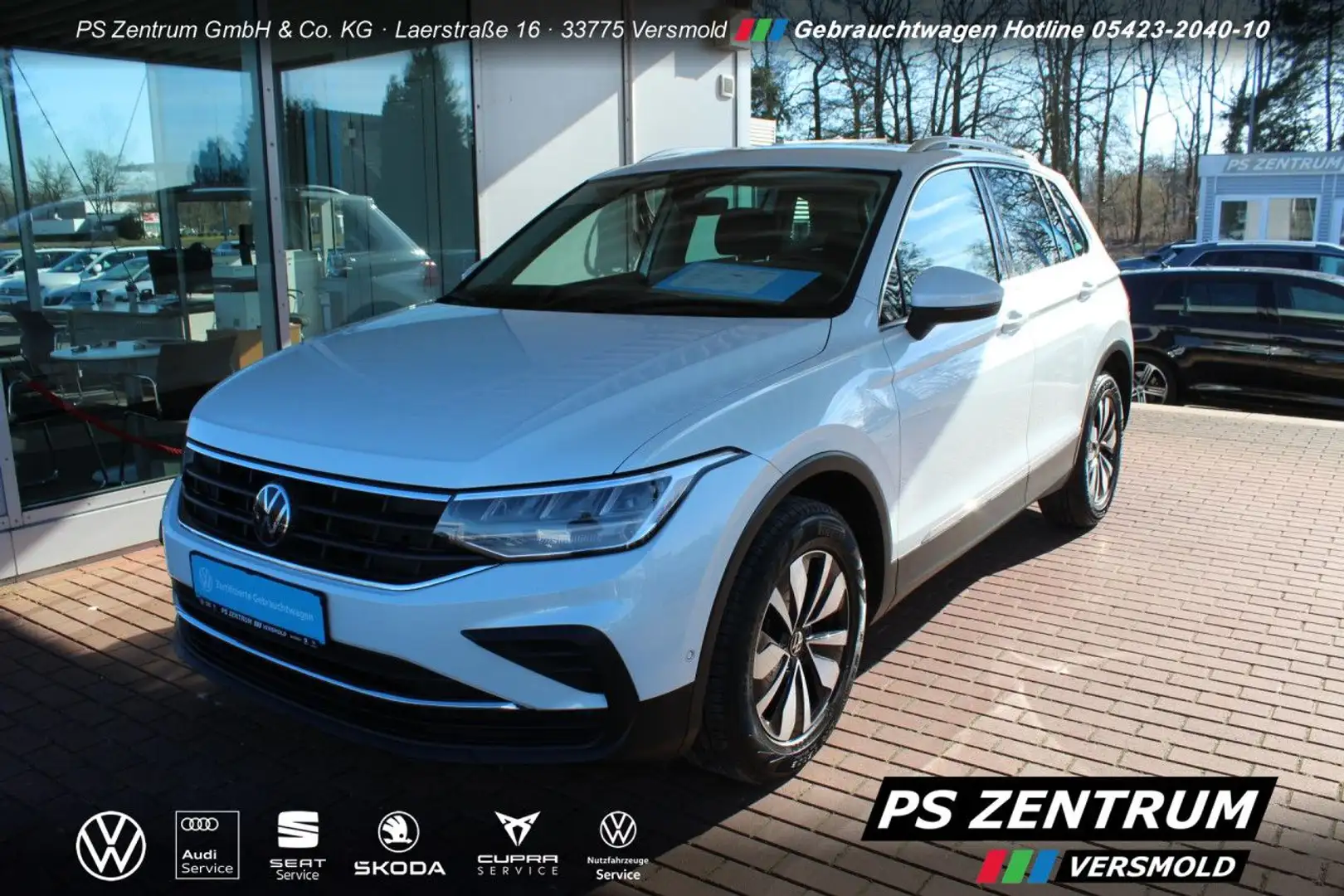Volkswagen Tiguan 2.0 TDI DSG Move AHK CAM ACC LED NAVI Klima Weiß - 2