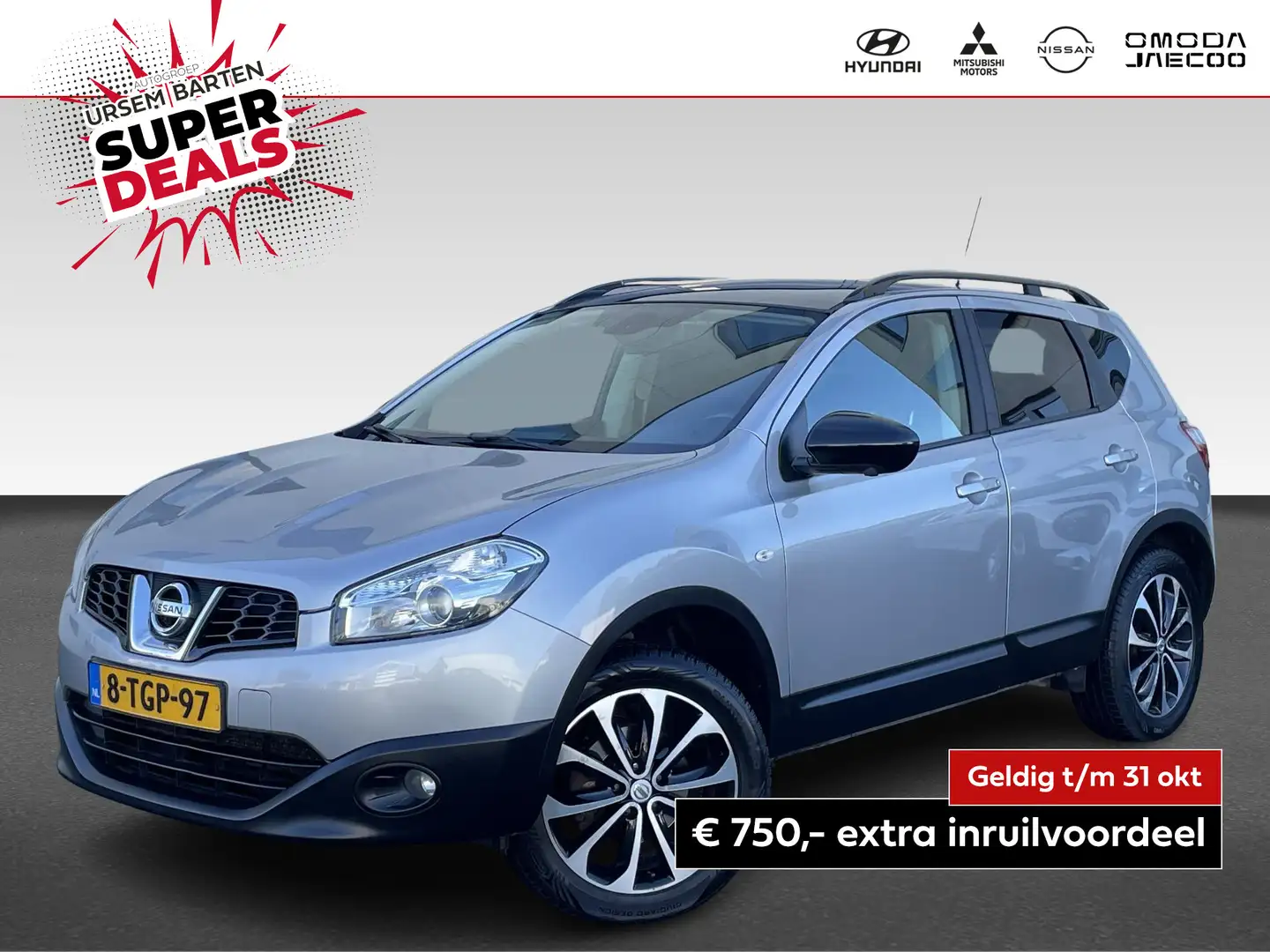 Nissan Qashqai 1.6 360 | Panoramisch dak | Camera Argent - 1
