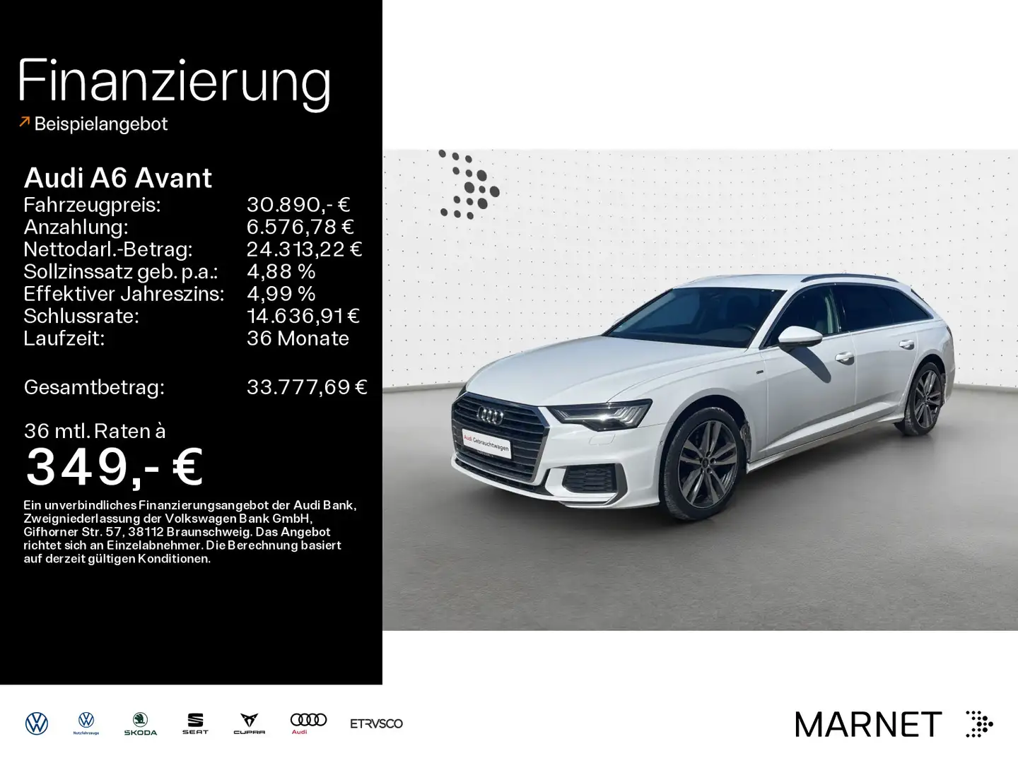 Audi A6 Sport 40 TDI S line*Navi*Matrix*Alu*AHK Blanc - 1