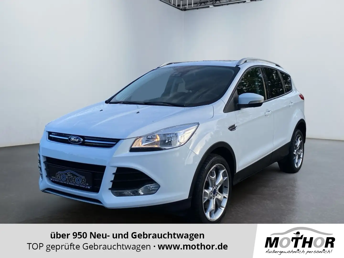 Ford Kuga Titanium 2.0 TDCi 4WD TEMP KAM NAVI Blanc - 1