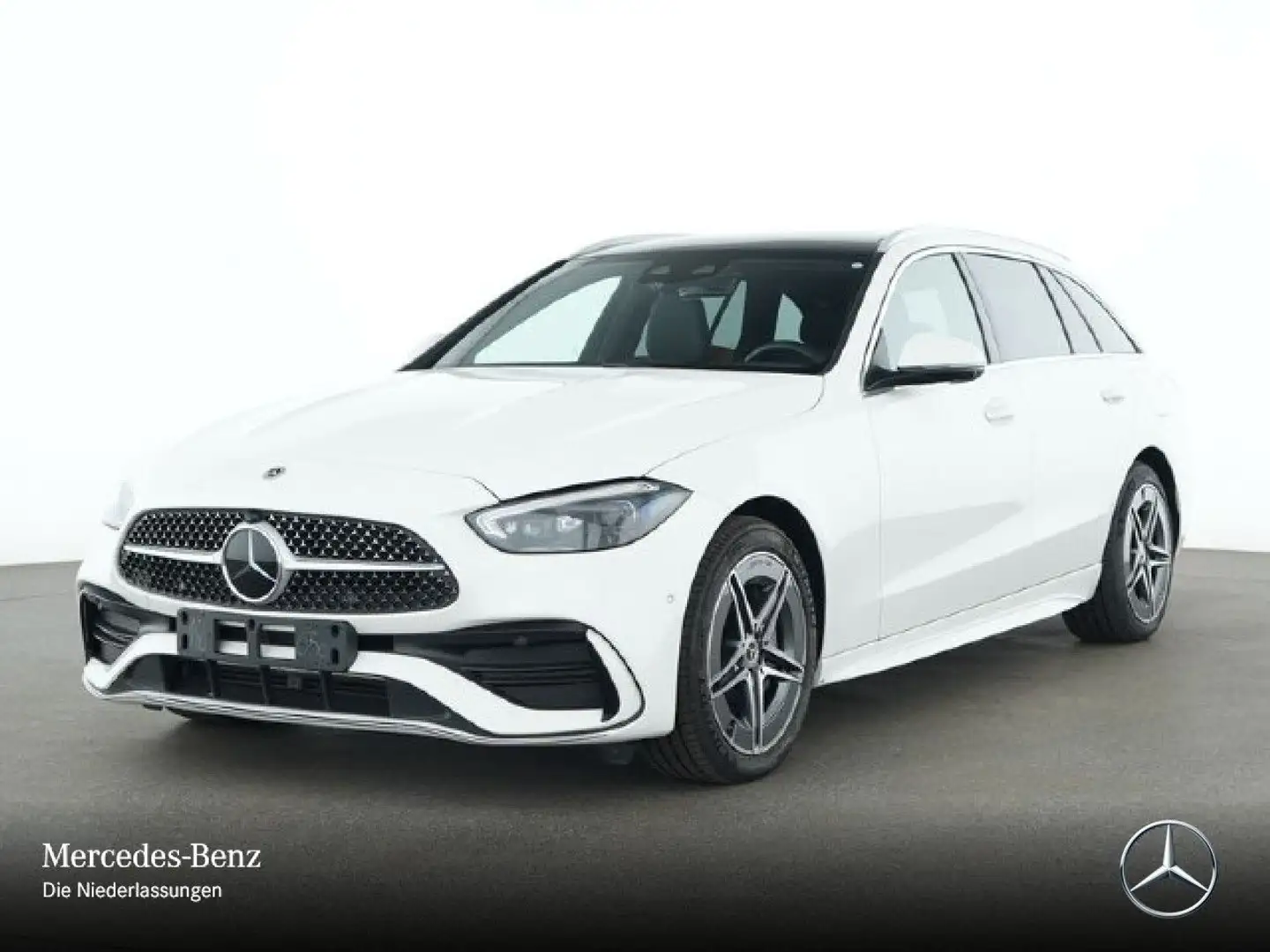 Mercedes-Benz C 300 e T AMG+PANO+360+KEYLESS+9G Weiß - 2