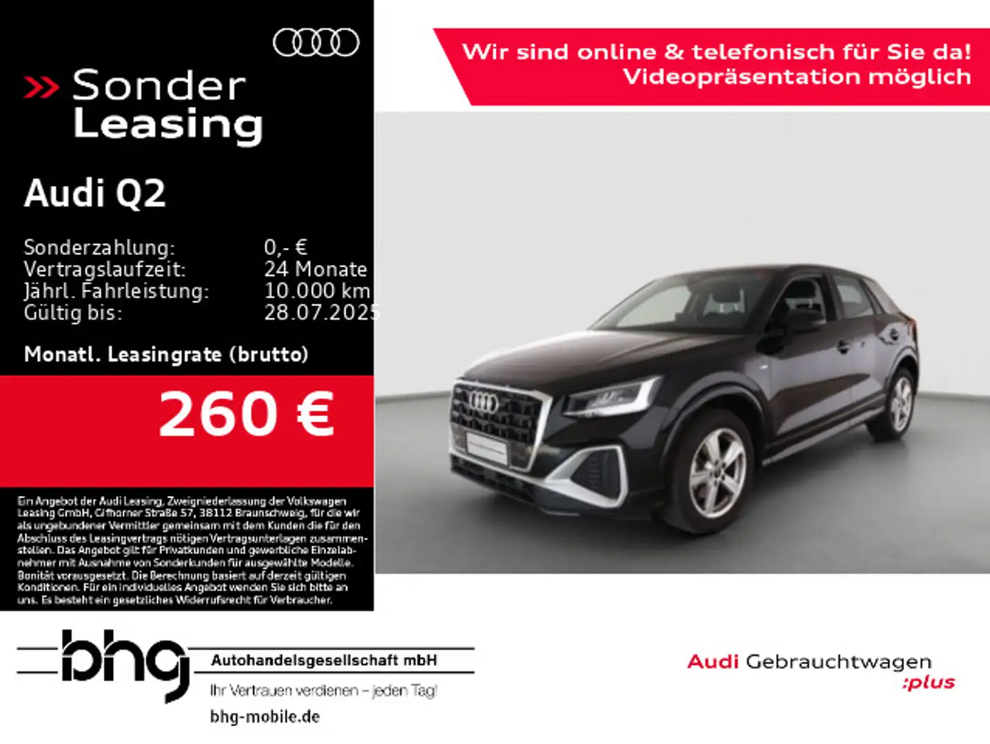 Audi Q2 35 TFSI S-tronic S-Line Navi connect sound Sp Schwarz - 1