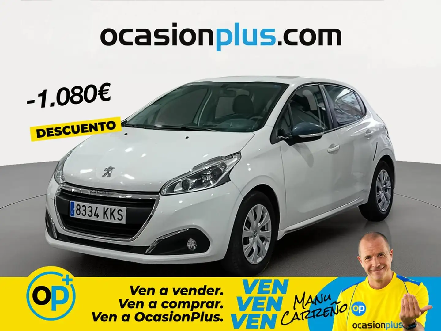 Peugeot 208 1.6 BlueHDi Active 75 Blanco - 1