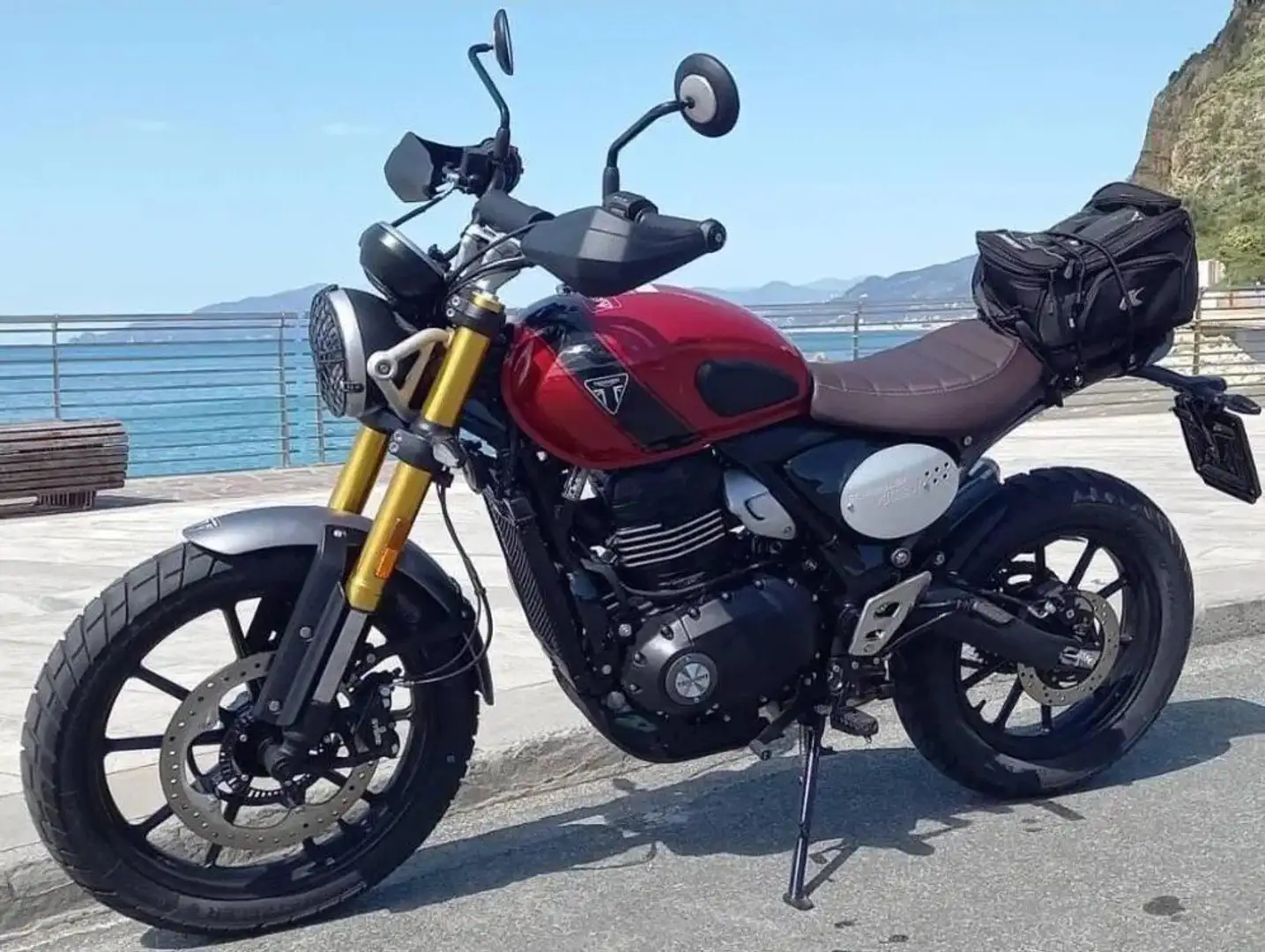 Triumph Scrambler 400 X Rouge - 1