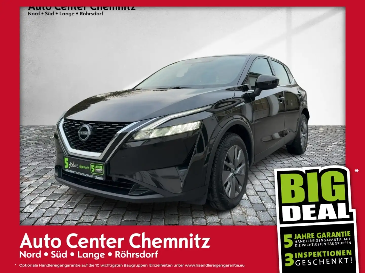 Nissan Qashqai 1.3 DIG-T MHEV Visia LED/PDC/TEMP Noir - 1