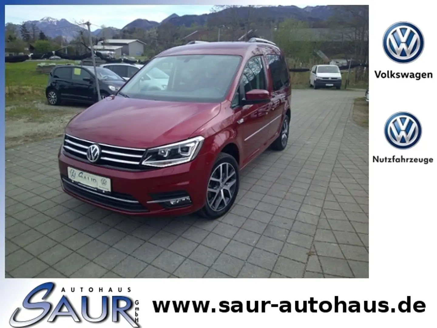 Volkswagen Caddy 1.4 TSI Highline*Xenon*Climatonic*SHZ*PDC*GRA ALU Rojo - 1