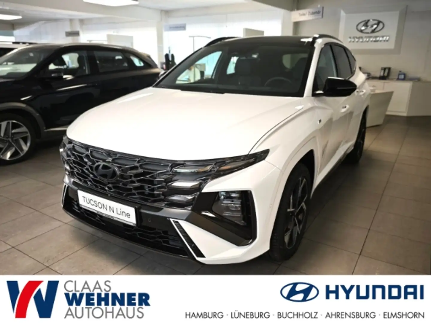 Hyundai TUCSON Hyundai FL (MY25) 1.6 T-GDI (160 PS) 48V 7-DCT 4WD Weiß - 1