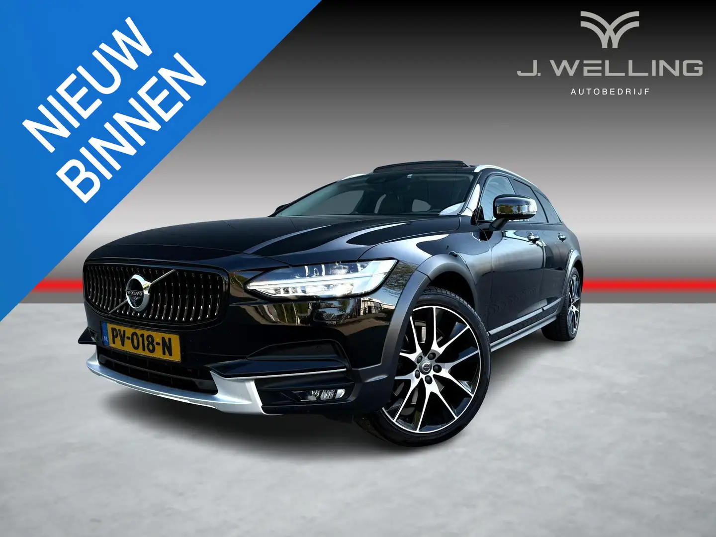 Volvo V90 Cross Country 2.0 D4 Pano B&W tr.hk Massage Leer Schwarz - 1