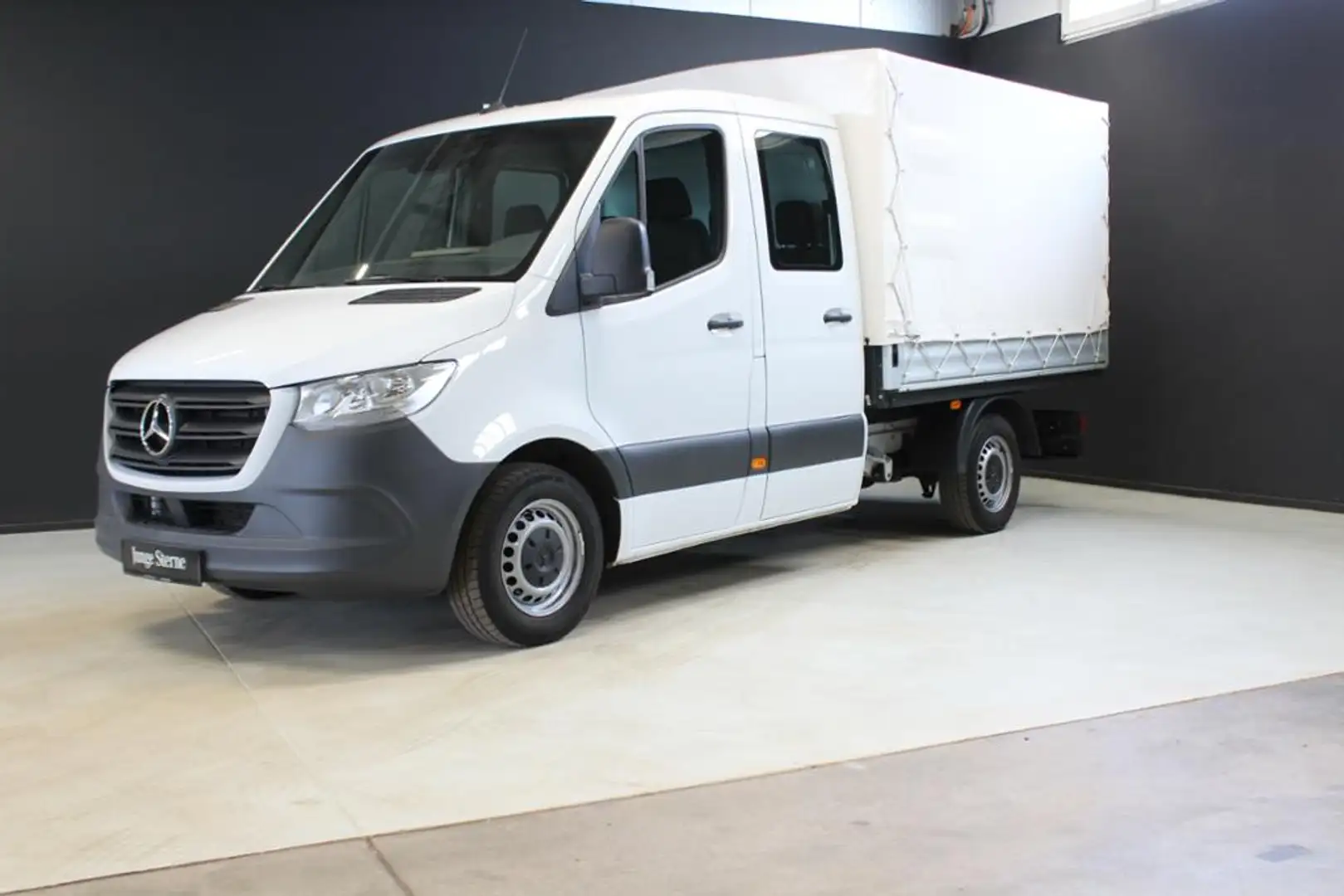 Mercedes-Benz Sprinter 215  *DOKA PRITSCHE PLANE STANDARD AHK Blanc - 2