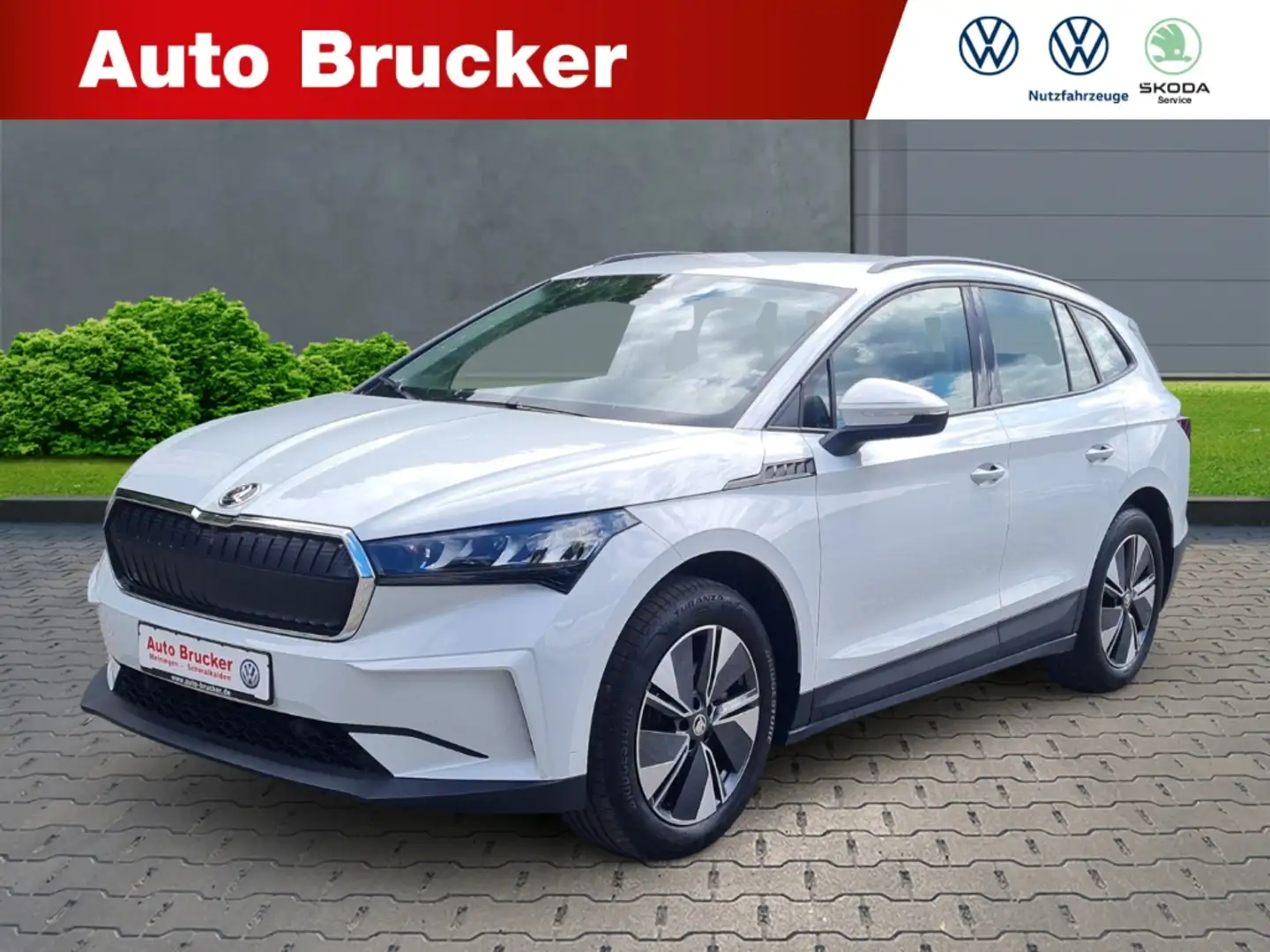 Skoda Enyaq 50 Loft+Klimaautomatik+Lichtsensor+Spurwechselassi Weiß - 1