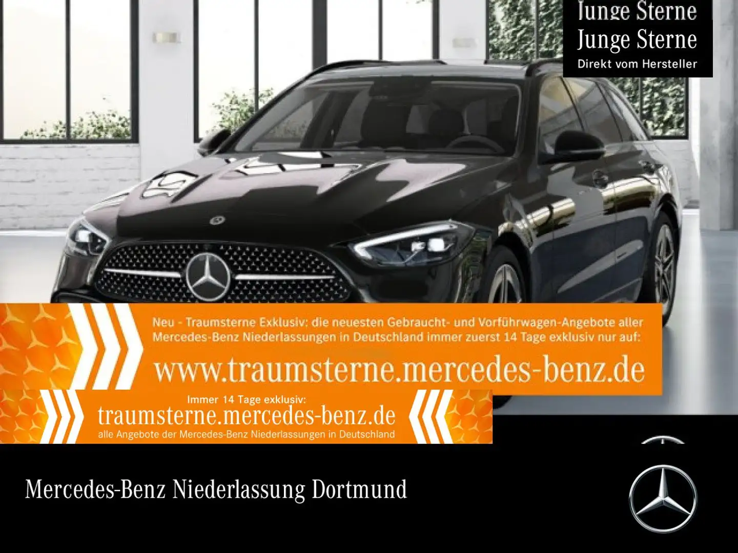 Mercedes-Benz C 300 e T AMG+NIGHT+PANO+360+LED+KEYLESS+9G Schwarz - 1