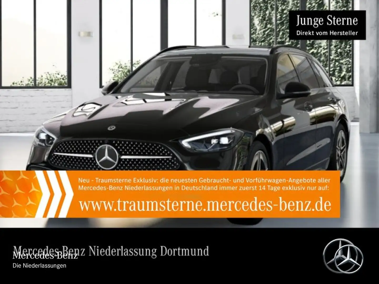 Mercedes-Benz C 300 e T AMG+NIGHT+PANO+360+LED+KEYLESS+9G Schwarz - 2