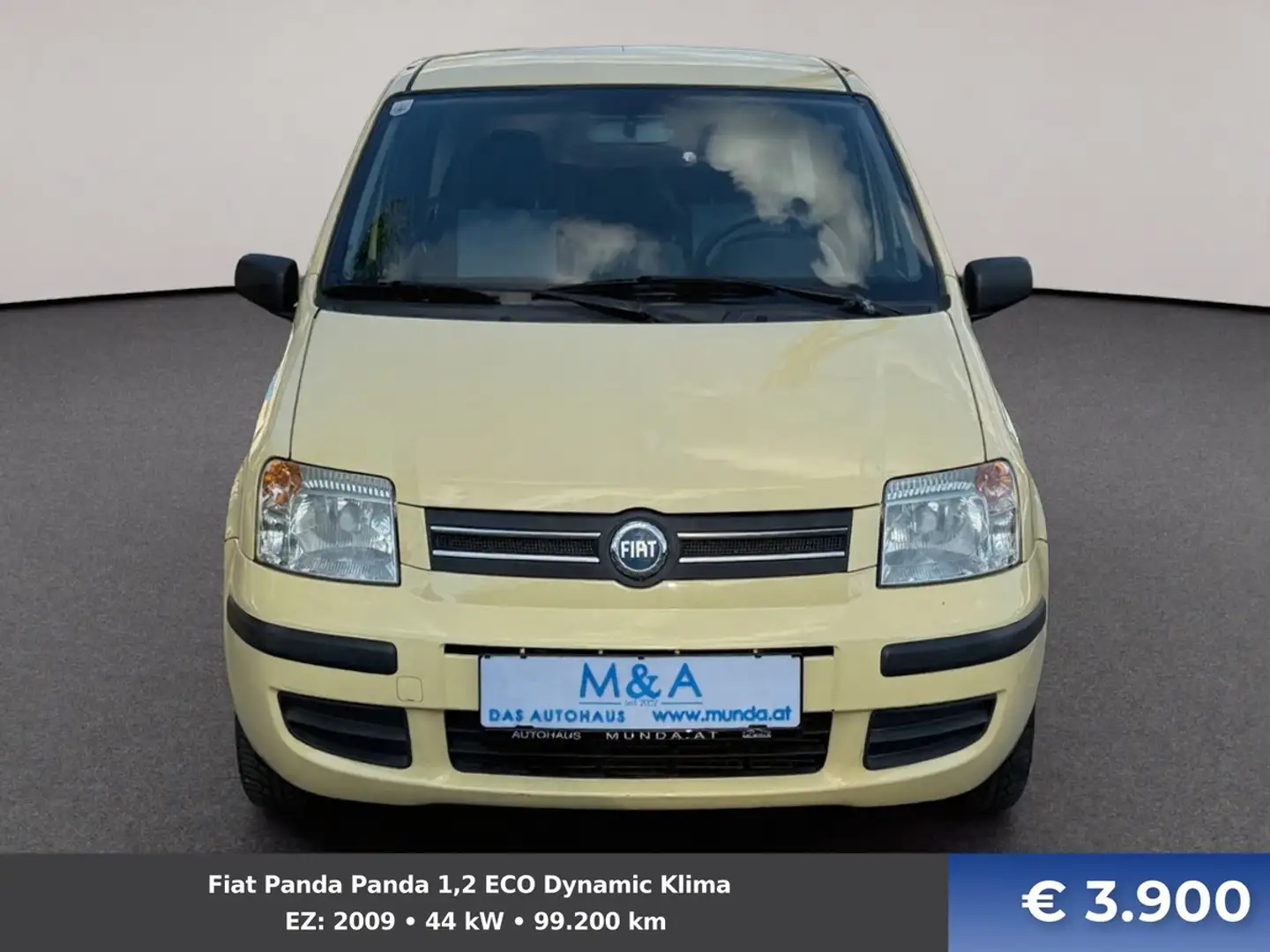 Fiat Panda Panda 1,2 ECO Dynamic Klima 1-Jahr Garantie Gelb - 2