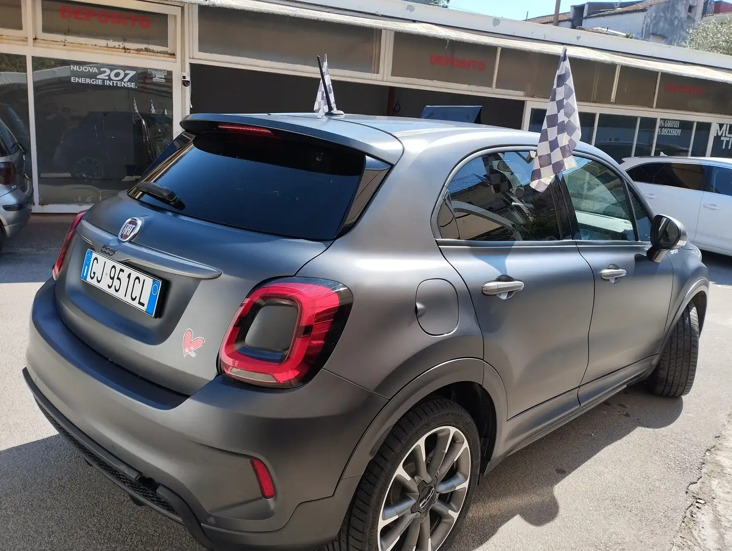Fiat 500X 500 X 2018 1.3 mjt Sport 95cv grigio satinat +pell Grigio - 2